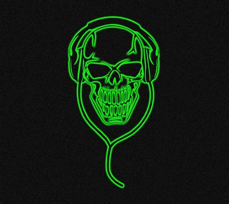 Green Neon Skull Wallpaper By Szabee78 61 Free On Zedge Skull