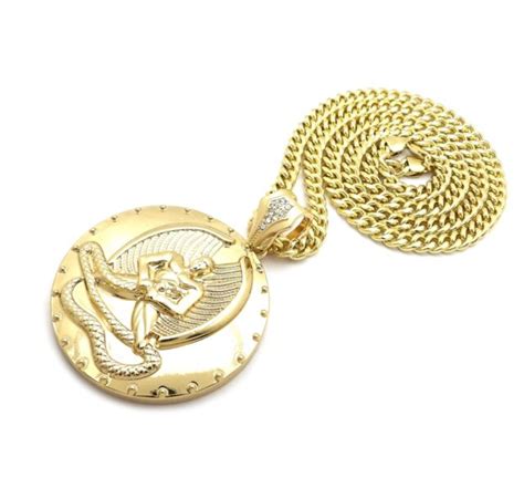 New 14k 2pac Euphanasia Pendant With 24 Cuban Link Chain Gold Plated