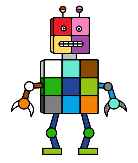 Robot Clipart Square Robot Square Transparent Free For Download On