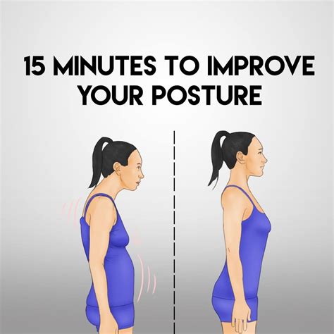 15 Minutes To Improve Your Posture Improve Yourself Postures Improve