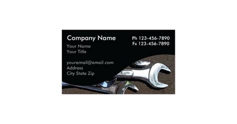 We've made our process quick and easy. Mechanic Business Cards | Zazzle
