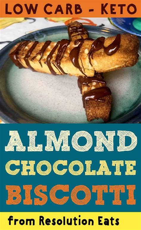 Low Carb Keto Almond Chocolate Biscotti Recipe Chocolate Biscotti