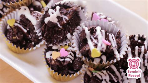 Today is the chance to share the recipe for chocolate rice cookies. Resepi Cornflakes Coklat | Seminit Resepi - YouTube