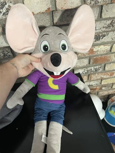 Chuck E Cheese Jumbo Plush Stuffed Animal Toy Purple Shirt Mouse 2021