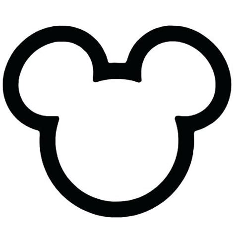 Mickey Mouse Head Outline Svg Head Mickey Mouse Head Mickey