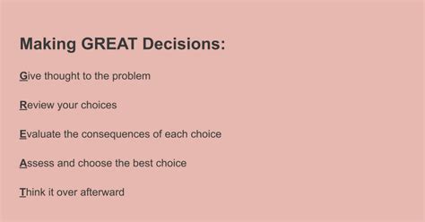 11th Grade Lesson 1 Making Great Decisions And Smart Goals
