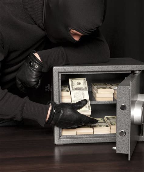 Thief Burglar And Home Safe Stock Image Image Of House Adult 63011961