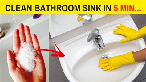 How To Clean Bathroom Porcelain Sink Naturally With Vinegar And Baking