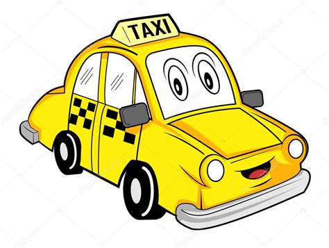 dibujos animados de taxi Archivo Imágenes Vectoriales