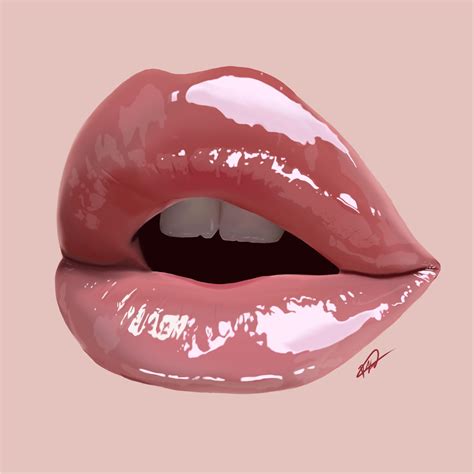 “her Lips” Me Digital Painting 2020 Rart