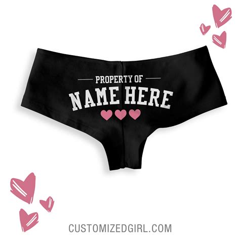 Lookbook Custom Valentines Underwear Customizedgirl Blog