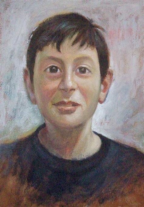 Portrait Of A Boy Painting By George Siaba Pixels