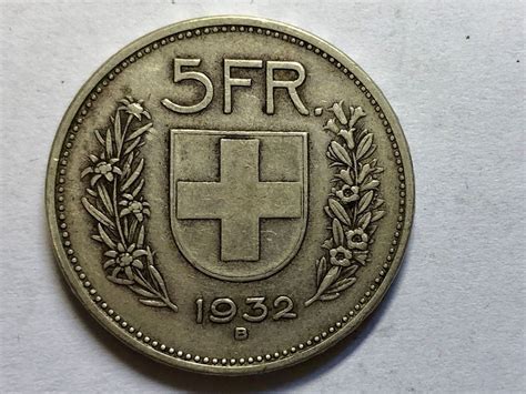 Er wird in banknoten zu 10, 20, 50, 100. 5 Schweizer Franken 1932 kaufen auf Ricardo