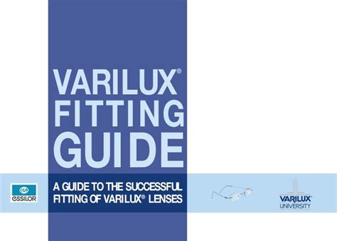 Varilux Fitting Guide