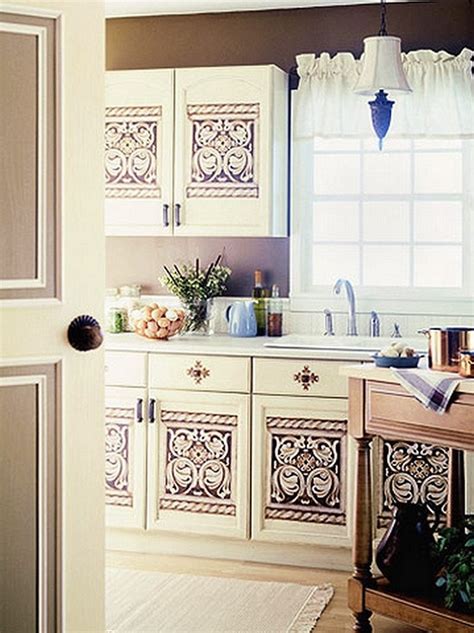 17 Best Images About Stenciled Cabinet Doors On Pinterest