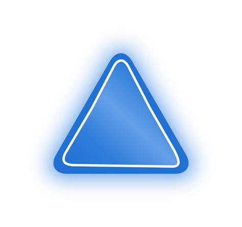 Neon Blue Triangle Banner Neon Triangle 10984302 Png