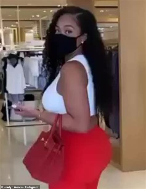 Jordyn Woods Puts Iconic Derrière On Display As She Gets Lymphatic Drainage Massage In Beverly