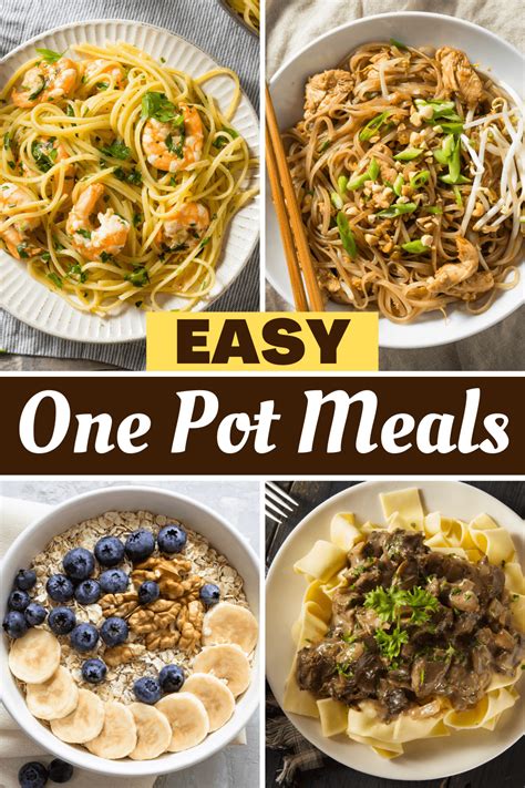 Easy One Pot Meals The Family Will Love Insanely Good