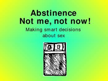 Sex Education Abstinence Power Point By Ms Super Science TpT