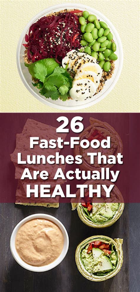 Fast food restaurants are relatively inexpensive, consistent, quick, familiar, and, for the most part, challenging places to eat if one wants to follow a healthy diet. 26 Fast-Food Lunches That Are Actually Healthy