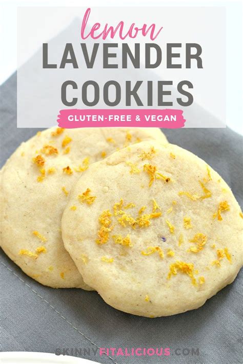 Healthy Lemon Lavender Cookies Are Shortbread Cookies With A