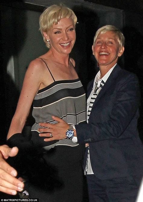Ellen Degeneres Nuzzles Into Wife Portia De Rossi As The Couple Enjoy A Romantic Date Night Down