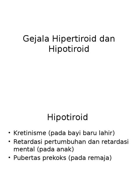 Gejala Hipertiroid Dan Hipotiroid Pdf