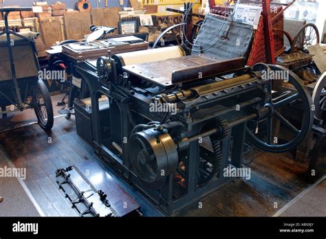 Wharfedale Printing Press At Otley Museum Stock Photo Alamy