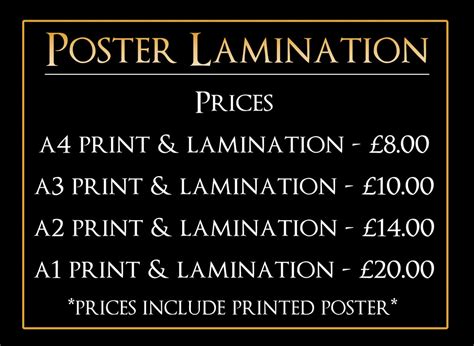Laminated Poster Printing