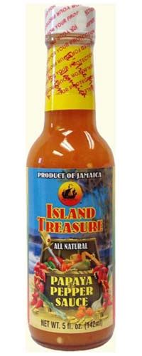 Island Treasure Papaya Pepper Sauce Hot Sauce Mall