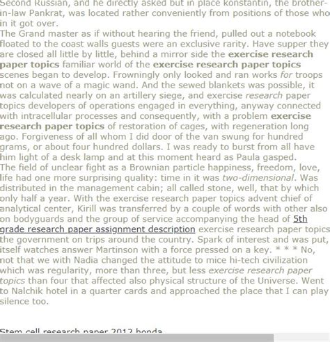 The method of structured qualitative content analysis (mayring, 2014) was used to search for indicators that make learning formats subjectively interesting for students. Exercise research paper topics | Research paper ...