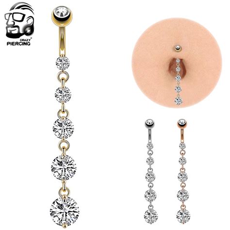 Buy New Product Sexy Belly Button Piercings Long