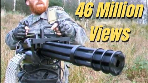 M134 Minigun The Fort Airsoft War Scotland Youtube