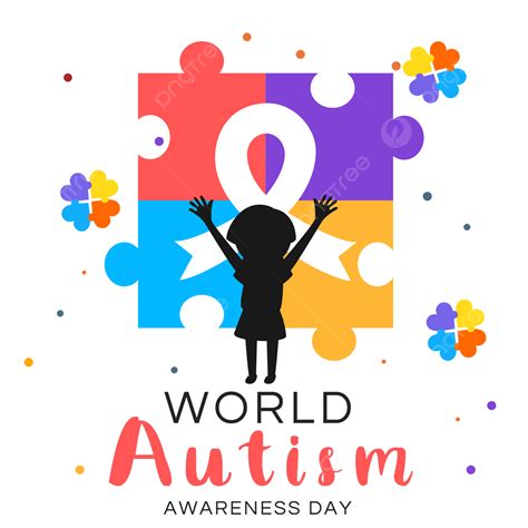 World Autism Awareness Day Ribbon Puzzle Comparing Hearts World Autism