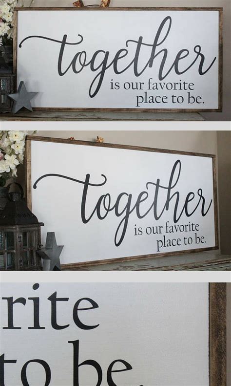 Together Is Our Favorite Place To Be Framed Sign Bedroom