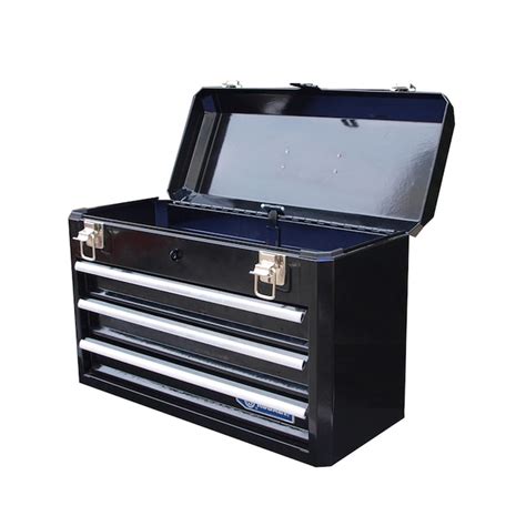 Kobalt Portable 2067 In 3 Drawer Black Steel Lockable Tool Box In The