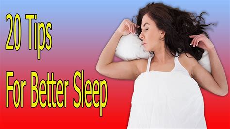 How To Sleep Better Naturally At Night Fast 20 Tips For Better Sleep Youtube