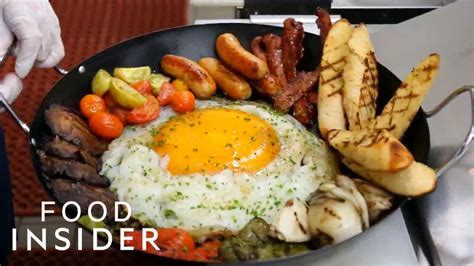 We Tried This Giant Ostrich Egg Breakfast Wtf Food Youtube