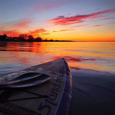 Sup At Sunset On Lake Ontario ☀️ Shared By Knuch9 Thisisroc Roc