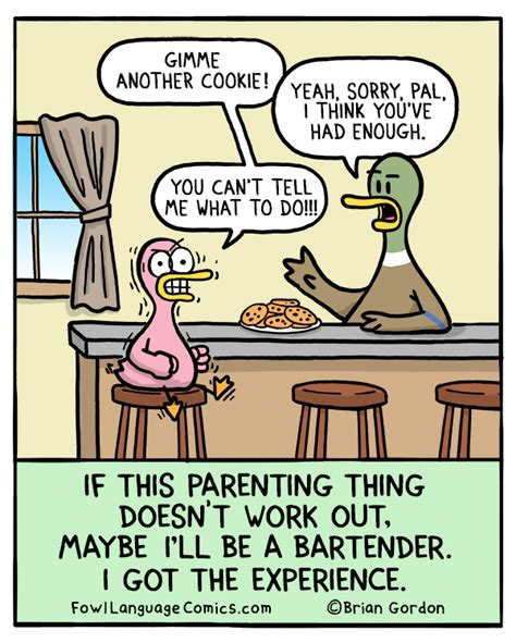 Parent Bartender Fowl Language Comics