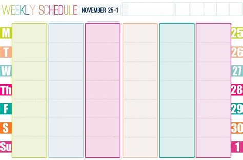 Digital planners for ipad or android tablet. Free Printable 1 Week Calendar | Calendar Printables Free ...