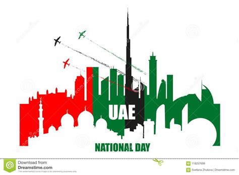 Buy this design or create your own original keep calm design now. UAE National Day Poster With Landmarks, Skyscrapers ...