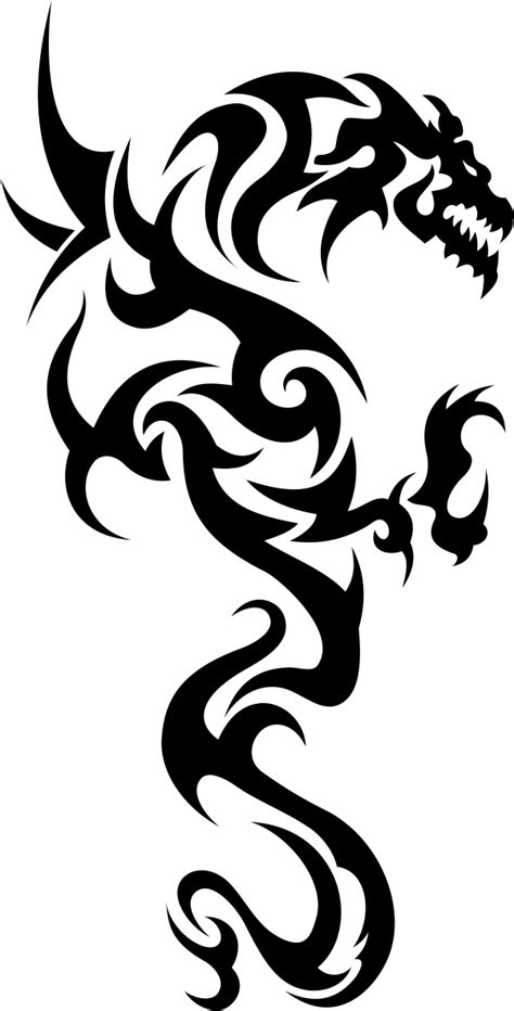 Tribal Dragon Tattoo Vector Free Vector Cdr Download
