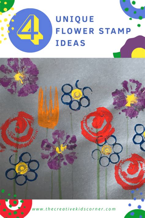 Make Your Own Flower Stamps The Creative Kids Corner