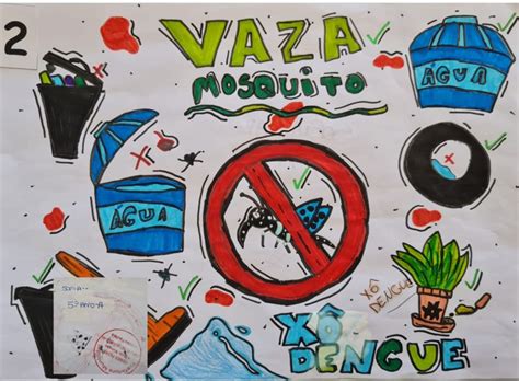 Cartaz Contra A Dengue Educação Infantil