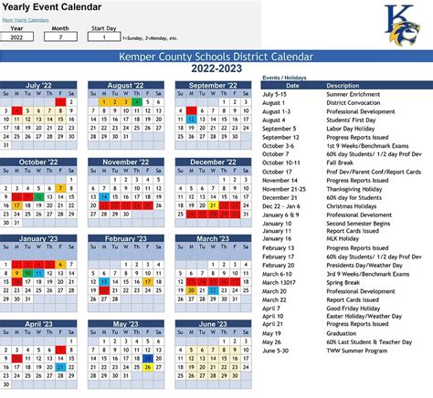 Kcsd Calendar 22 23