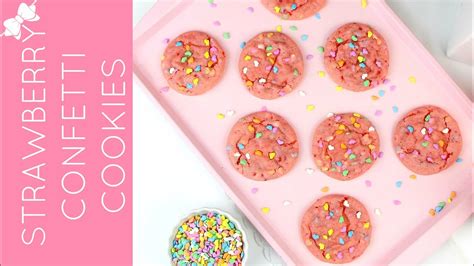 How To Make Easy Strawberry Funfetti Sprinkle Cake Mix Cookies