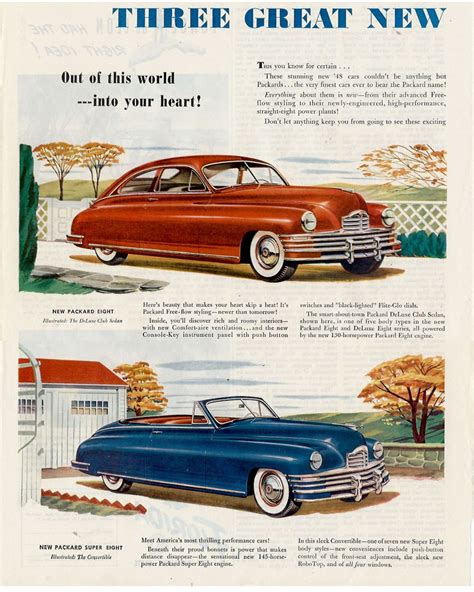 1948 Packard Eight Packard Cars Packard Vintage Car Ads