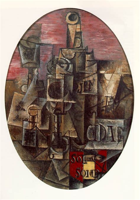 Picasso's still life is skillfully constructed and the examination and analysis of this work reveals an intimate connection between the artist's choice of materials and the visual effects he intended. Spanish Still life, 1912 - Pablo Picasso - WikiArt.org