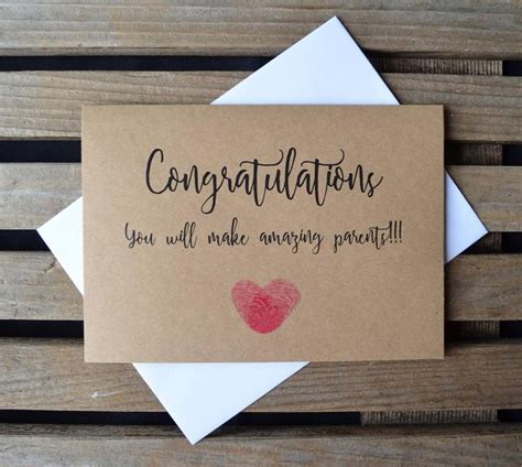 Congratulations You Will Make Amazing Parents Pregnancy Cards Baby Card